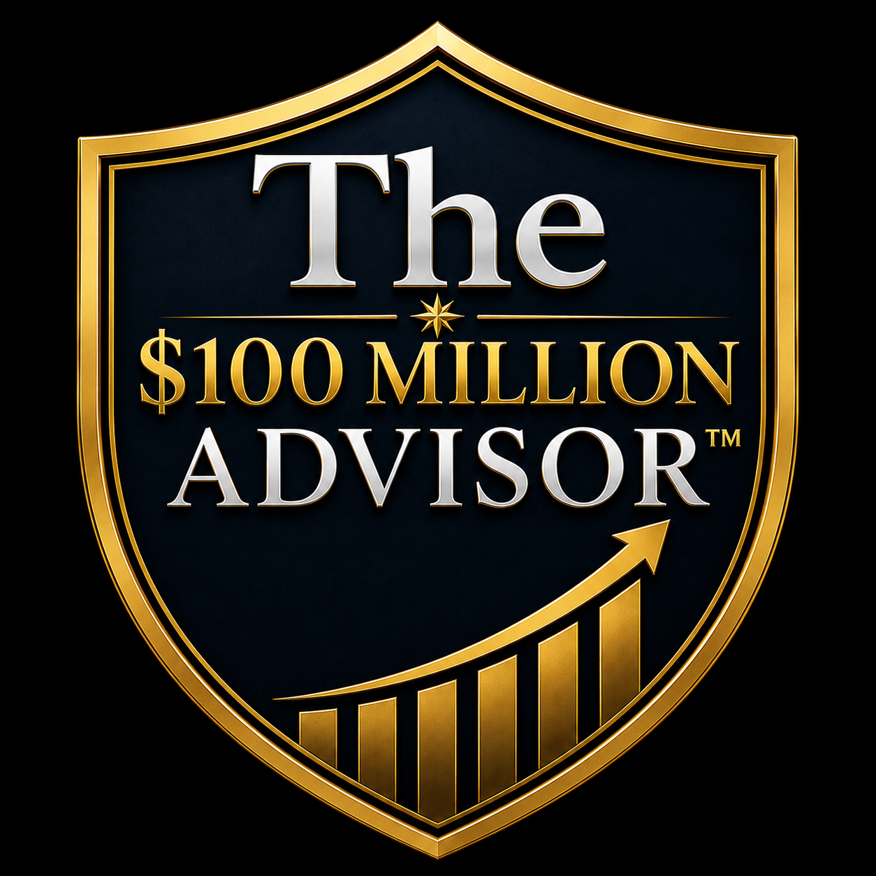 The $100 Million Advisor shield logo