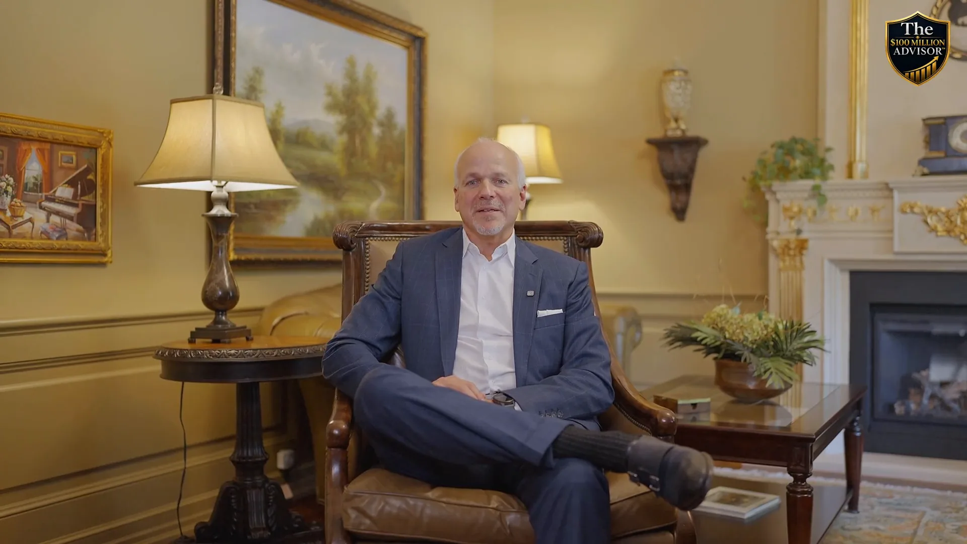 Robert Lewkowitz, founder of Lewkowitz Financial, seated at the firm's London office